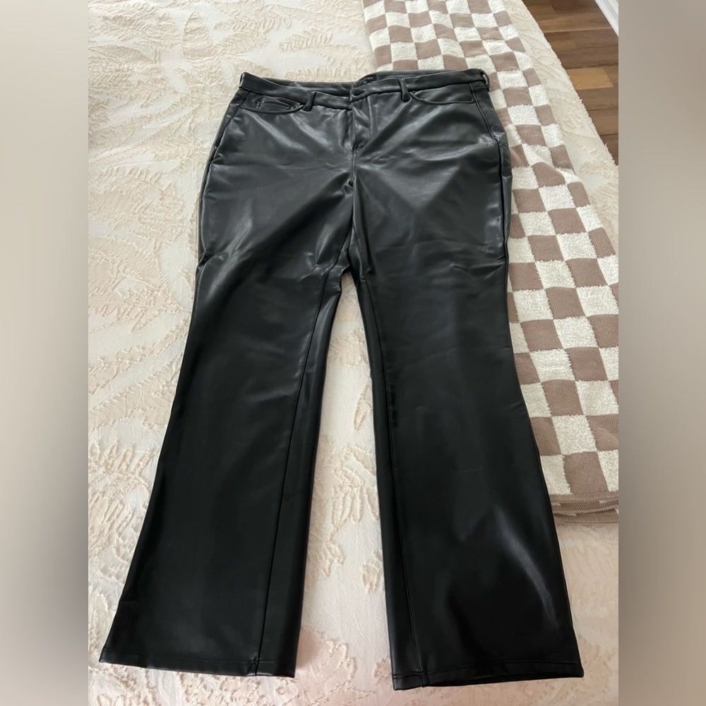 NYDJ leather bootcut pants size 18w